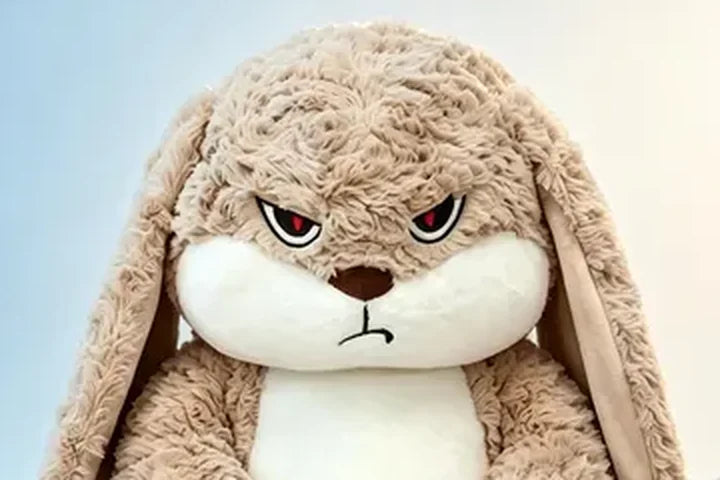 BunnyZ mirando con cara de pocos amigos